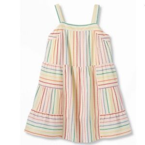 Cat & Jack girls rainbow stripe dress, sizes 4/5, 7/8, 10/12, 14/16, nwt